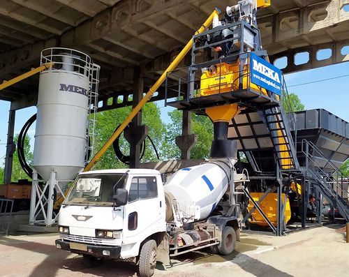 Centrale di betonaggio stazionario - C30  - MEKA Crushing Screening and Concrete Batching Technologies - compatto / continuo