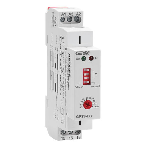 Relè temporizzatore con attrazione ritardata - GRT8-EC - Zhejiang Geya Electrical Co., Ltd - off-delay / per montaggio su guida DIN / per l’illuminazione