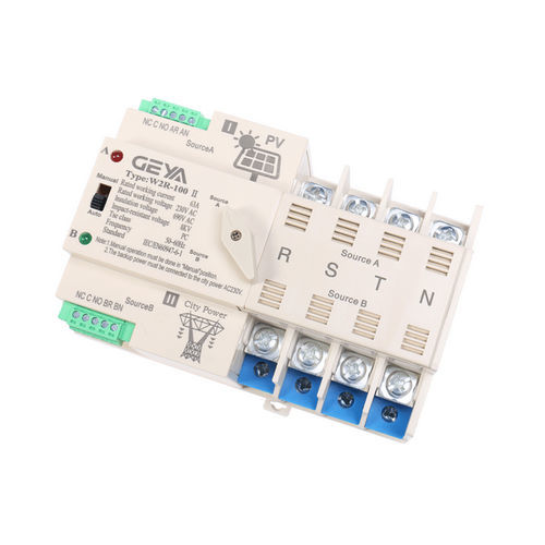 Commutatore di trasferimento automatica - W2R - Zhejiang Geya Electrical Co., Ltd - per alimentazione di emergenza / compatta / 4 poli