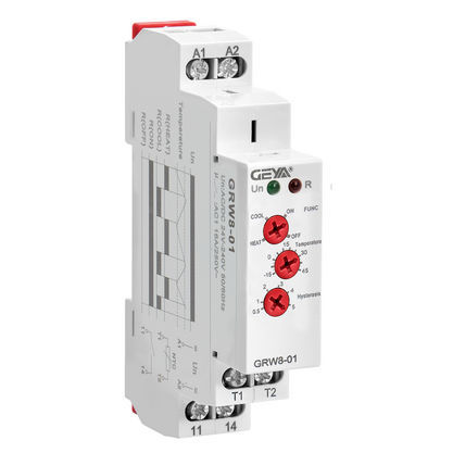 Relè di sorveglianza di temperatura - GRW8 - Zhejiang Geya Electrical Co., Ltd - 1NA/NC / AC/DC / su guida DIN