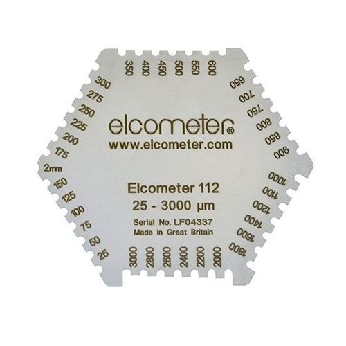 Misuratore di spessore a pettine per film umido - 112 & 3236 series - Elcometer - di fogli umidi / portatile / esagonale
