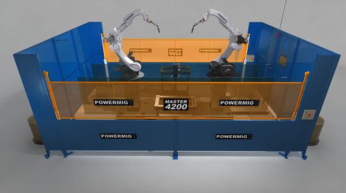 Cella robotizzata di saldatura - MASTER 4200 - Powermig - per grandi pezzi