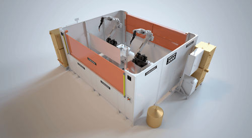 Cella robotizzata di saldatura - MASTER 3000 - Powermig - compatta