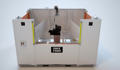 Cella robotizzata di saldatura - ONIX 1500 - Powermig - per grandi pezzi / compatta