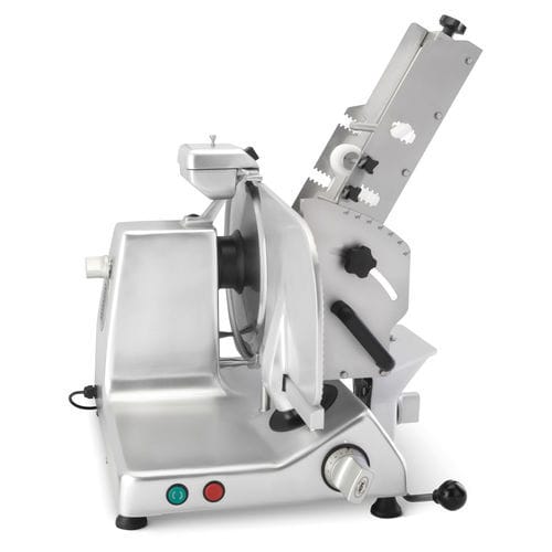 Affettatrice per pesce - UNI 350 F - ABM company S.r.l. - semiautomatica / a lama circolare / da tavolo