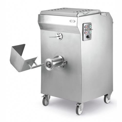 Tritacarne industriale di carne fresca - D105 L 32 AUTO - ABM company S.r.l. - con rotelle / per macelleria / 400 V trifase