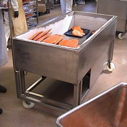 Congelatore orizzontale - Kaj Olesen AS - di processo / in acciaio inossidabile / per applicazioni alimentari