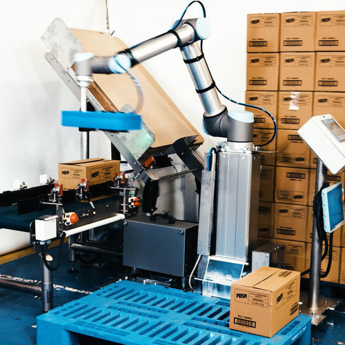 Cella robotizzata di pallettizzazione - CCPS - Sinterpack - per l'industria automobilistica / per l'industria agroalimentare / con cobot