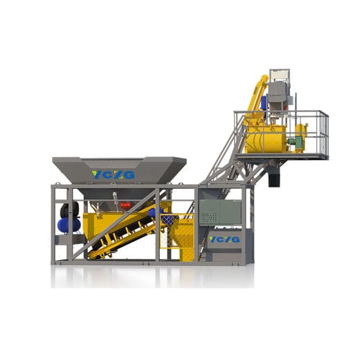 Centrale di betonaggio mobile - YHZS25 - Henan YCZG Machinery Manufacture Co.Ltd - compatto / automatico / 2 assi
