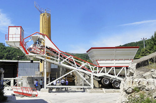 Centrale di betonaggio mobile - YHZS60 - Henan YCZG Machinery Manufacture Co.Ltd - compatto / automatico / orizzontale