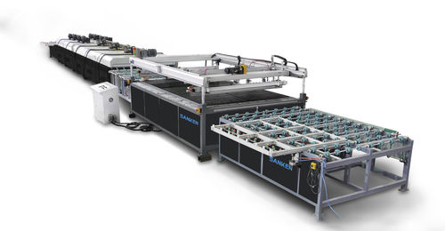 Macchina serigrafica automatica - SKPL series - SANKEN glass machine - a colori / per l'industria del vetro