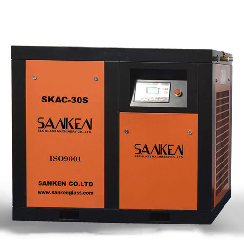Compressore a vite - SKAC series - SANKEN glass machine - d'aria / elettrico / fisso