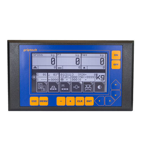Indicatore di peso digitale - TC - Griptech GmbH - display LCD / ad incastro / robusto