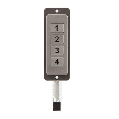 Tastiera numerica 4 tasti - MA12  - Dewhurst - ad incastro / IP66