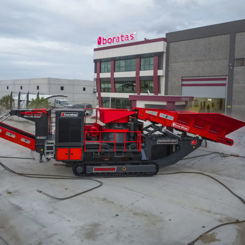 Frantoio a cono - BPC200 - Boratas Machinery - mobile / con motore diesel / compatto