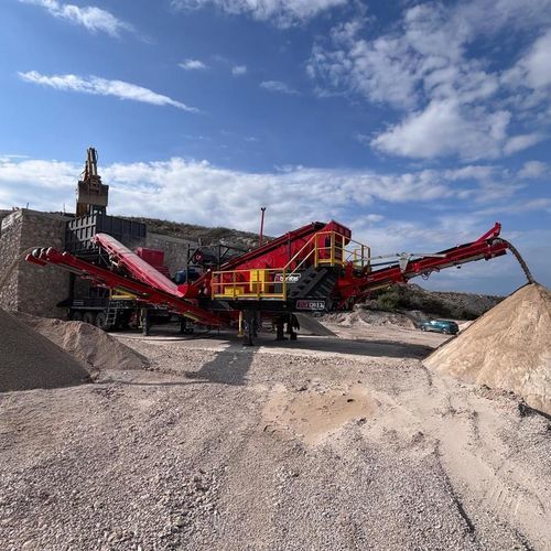 Gruppo di frantumazione e setacciatura a percussione - BLT130-E4 - Boratas Machinery - mobile / per la produzione di sabbia / per il settore terziario