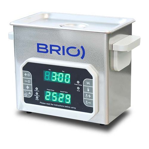 Vasca di lavaggio ad ultrasuoni - BR-3 Lab Plus - BRIO Ultrasonics - di pezzi / manuale