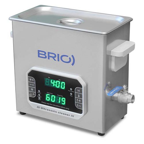 Vasca di lavaggio ad ultrasuoni - BR-6 Lab Plus - BRIO Ultrasonics - di pezzi / manuale