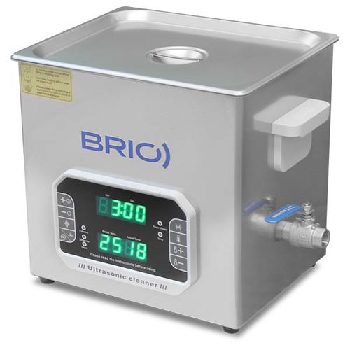 Vasca di lavaggio ad ultrasuoni - BR-10 Lab Plus - BRIO Ultrasonics - di pezzi / manuale