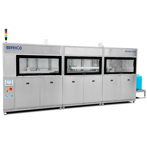 Macchina per pulizia di pezzi - BR-800 AMS - BRIO Ultrasonics - ad ultrasuoni / automatica / per lavorazione di metalli