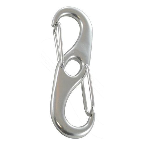 Moschettone con blocco - 814844 series - Marinetech Edelstahlhandel - per fune / in acciaio inossidabile / asimmetrico