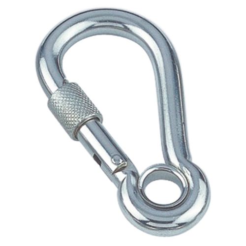 Moschettone con blocco - 8232 series - Marinetech Edelstahlhandel - in acciaio inossidabile / asimmetrico