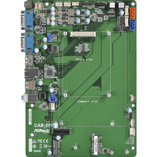 Scheda madre micro-ATX - CAB-201 - ASRock Industrial - Pico-ITX / Intel® Apollo Lake / SATA3