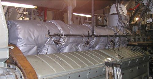 Copertura isolante amovibile - FEM series - Firwin Corp. - di scappamento / per motore / in filo metallico