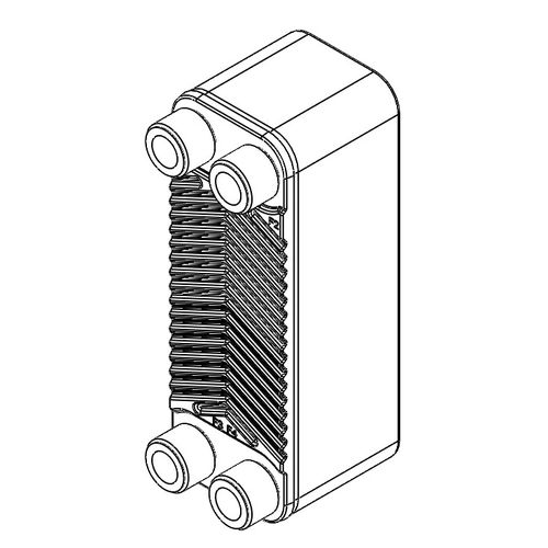 Scambiatore di calore a piastre saldo brasate - ABZ07  - TERMOLEADER - liquido/liquido / in rame / in nichel