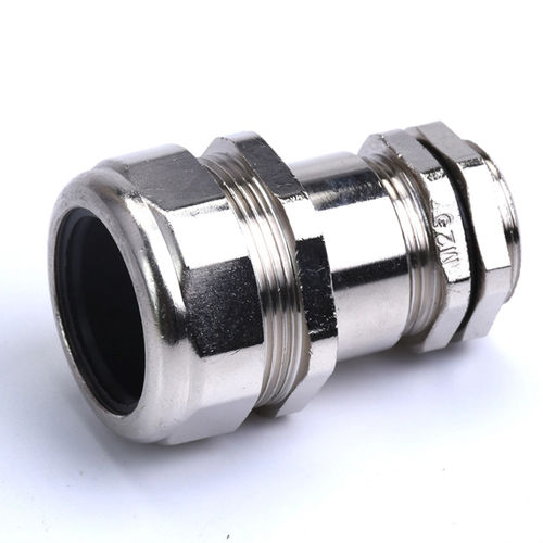Pressacavo in ottone nichelato - HX-SRN series - YUEQING HONGXIANG CONNECTOR MANUFACTRER CO., LTD - in acciaio inossidabile / IP65 / filettato