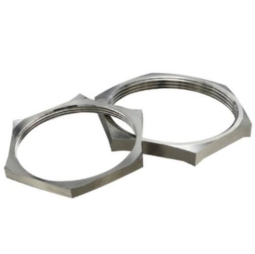 Controdado esagonale - HX-LN-EMC  series - YUEQING HONGXIANG CONNECTOR  MANUFACTRER CO., LTD - in ottone nichelato / filettato