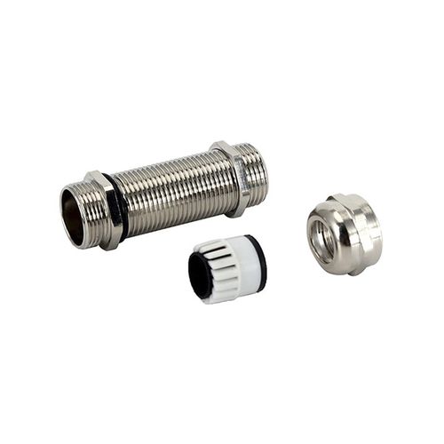 Pressacavo in ottone nichelato - HX-NP-L series - YUEQING HONGXIANG CONNECTOR  MANUFACTRER CO., LTD - in acciaio inossidabile / IP68 / filettato