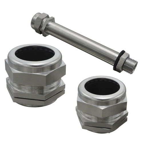 Pressacavo in acciaio inossidabile - HX-SS series - YUEQING HONGXIANG CONNECTOR MANUFACTRER CO., LTD - IP68 / filettato / metrico