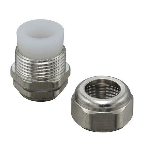 Pressacavo in ottone nichelato - HX-NG series - YUEQING HONGXIANG CONNECTOR MANUFACTRER CO., LTD - IP68 / filettato / dritto