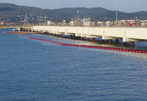 Barriera anti-inquinamento gonfiabile - Troilboom AF - DESMI Pumping Technology A/S - per olio