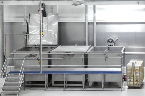 Blancher per pesce - Hermasa - Cannin Technology - a vapore / in acciaio inossidabile