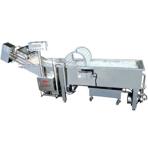 Lavatrice agroalimentare per verdura - CRAW-4000 - Chamco - a nastro
