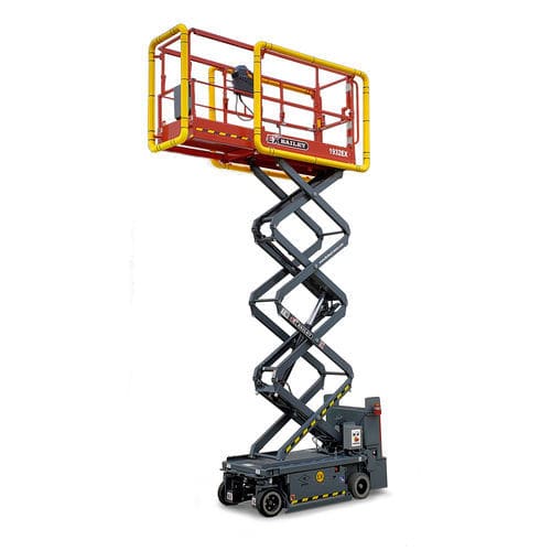 Piattaforma elevatrice a forbice antideflagrante - 1932EX - Bailey lifts - su ruota / con alimentazione a batteria / per atmosfere esplosive