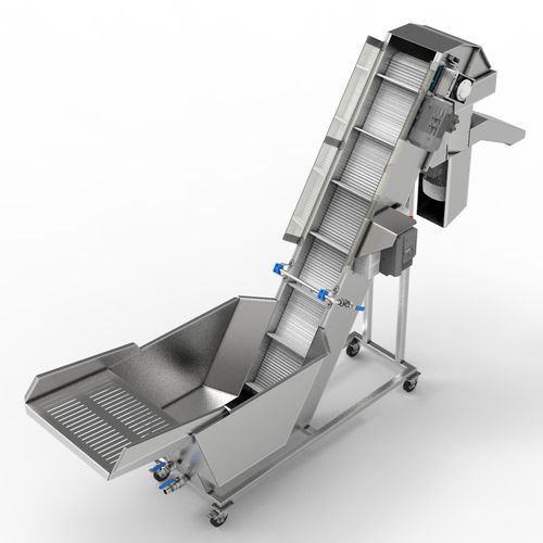 Lavatrice agroalimentare per frutta - MKMD 3000 - Maurer Gep Kft. - con trituratore
