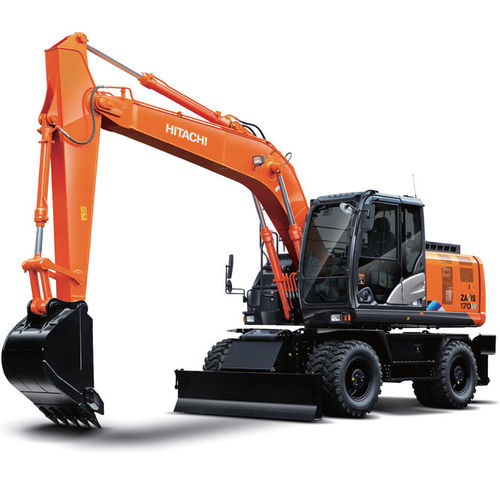 Escavatore intermedio - ZX170W-5A - Hitachi Construction Machinery Europe - gommato / per cantiere di costruzione