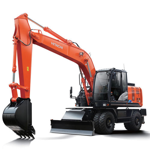 Escavatore intermedio - ZX190W-5A - Hitachi Construction Machinery Europe - gommato / per cantiere di costruzione