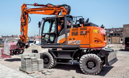 Escavatore intermedio - ZX150W-7 - Hitachi Construction Machinery Europe - su ruote / diesel / per cantiere di costruzione