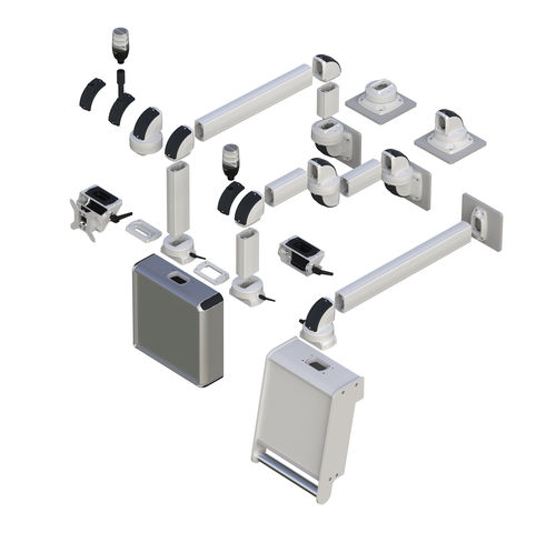 Sistema di sospensione per pannelllo di comando - TK045 - TEKNOKOL Support Arm and Enclosure systems - in alluminio / per apparecchio / per schermo piatto