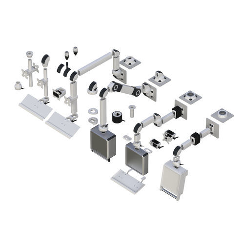 Sistema di sospensione per pannelllo di comando - TK060 - TEKNOKOL Support Arm and Enclosure systems - in alluminio / per apparecchio / per schermo piatto