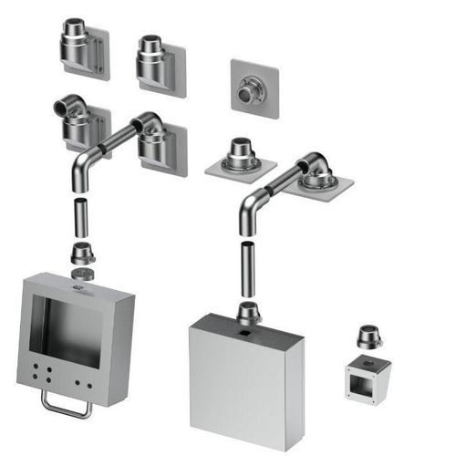 Sistema di sospensione in acciaio inossidabile - TK048 - TEKNOKOL Support Arm and Enclosure systems - per pannelllo di comando / in alluminio / per apparecchio