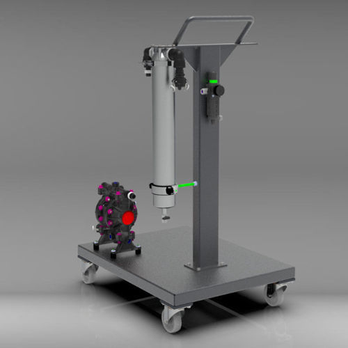 Sistema di trasferimento di pompa - FILTRATION SKID - ITECH ITALIA - per pittura e inchiostro / per tubi flessibili / per pasta