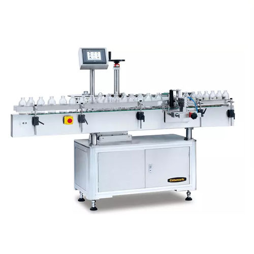 Etichettatrice automatica - Colamark A107 - NEURALABEL - per bottiglie / per applicazione laterale / wraparound