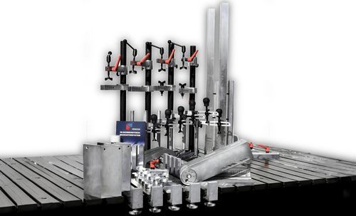 Kit di serraggio meccanico - Set 3 - FÖRSTER welding systems GmbH - per scanalatura a T / per saldatura / regolabile