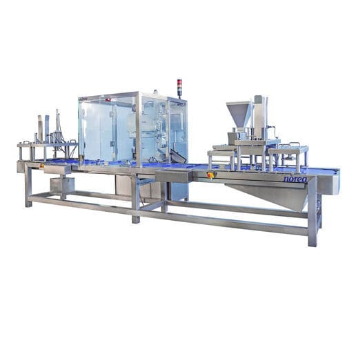 Linea di riempimento automatica - RBT1 - NOREA PANCOLINI - per barattoli e vasetti / per alimenti / per l'industria agroalimentare