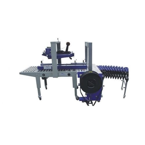 Chiudicartoni a doppi lembi - SM 601 D + CS MH 1AW - OMSTRAP - nastro adesivo / automatico